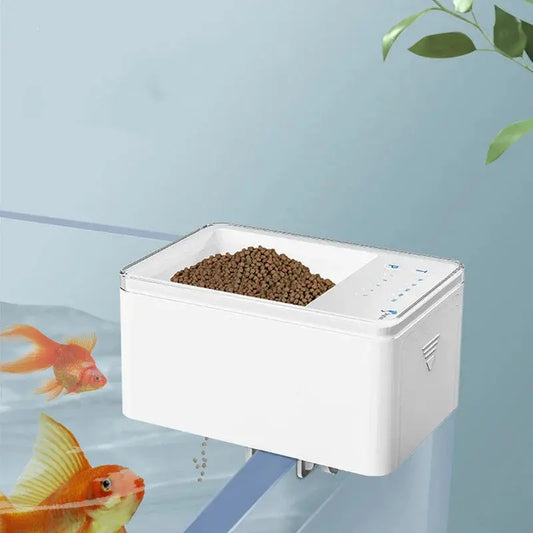 Distributeur automatique de nourriture pour poissons – Mangeoire digitale LED pour aquarium - AquaCiel