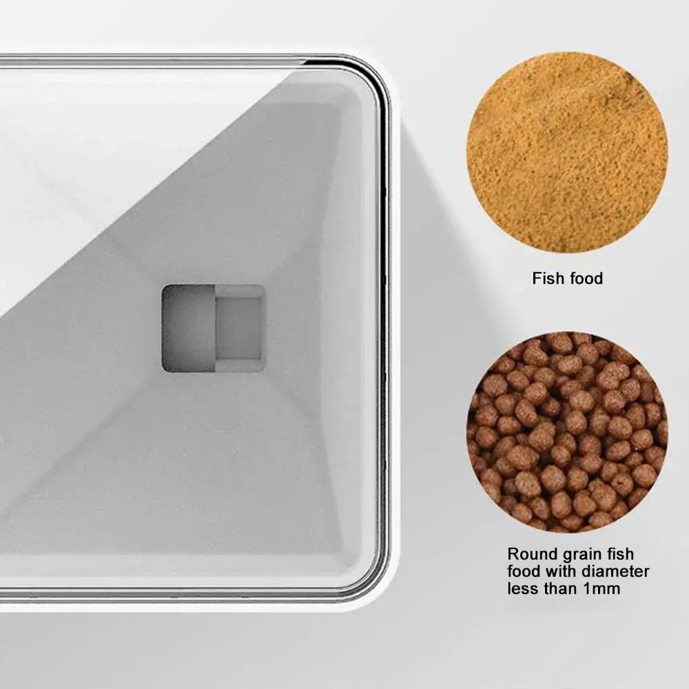 Distributeur automatique de nourriture pour poissons – Mangeoire digitale LED pour aquarium - AquaCiel