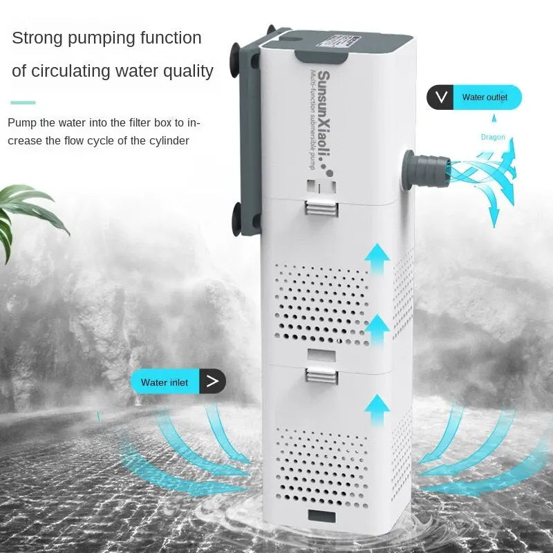 Filtre 4-en-1 pour aquarium Eau propre et environnement sain - AquaCiel