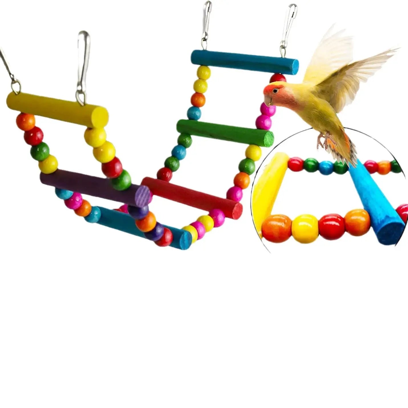 Lot de 7 jouets pour perroquet – Accessoires pour cage d’oiseaux - AquaCiel
