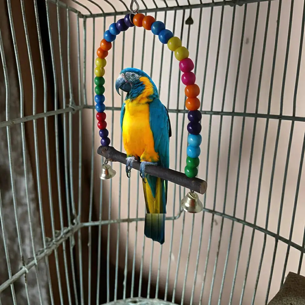 Perchoir à barreaux pour cage – Accessoire d’escalade et de repos pour oiseaux AquaCiel