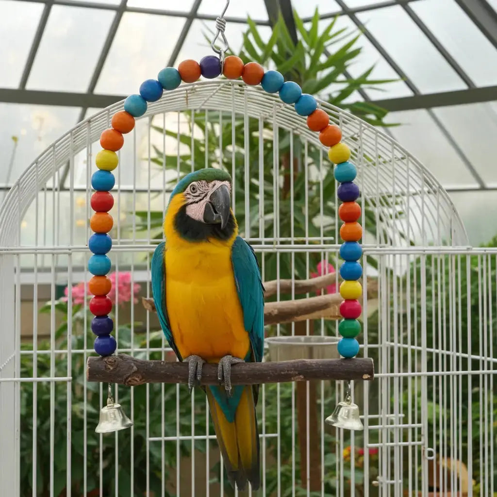 Perchoir à barreaux pour cage – Accessoire d’escalade et de repos pour oiseaux AquaCiel