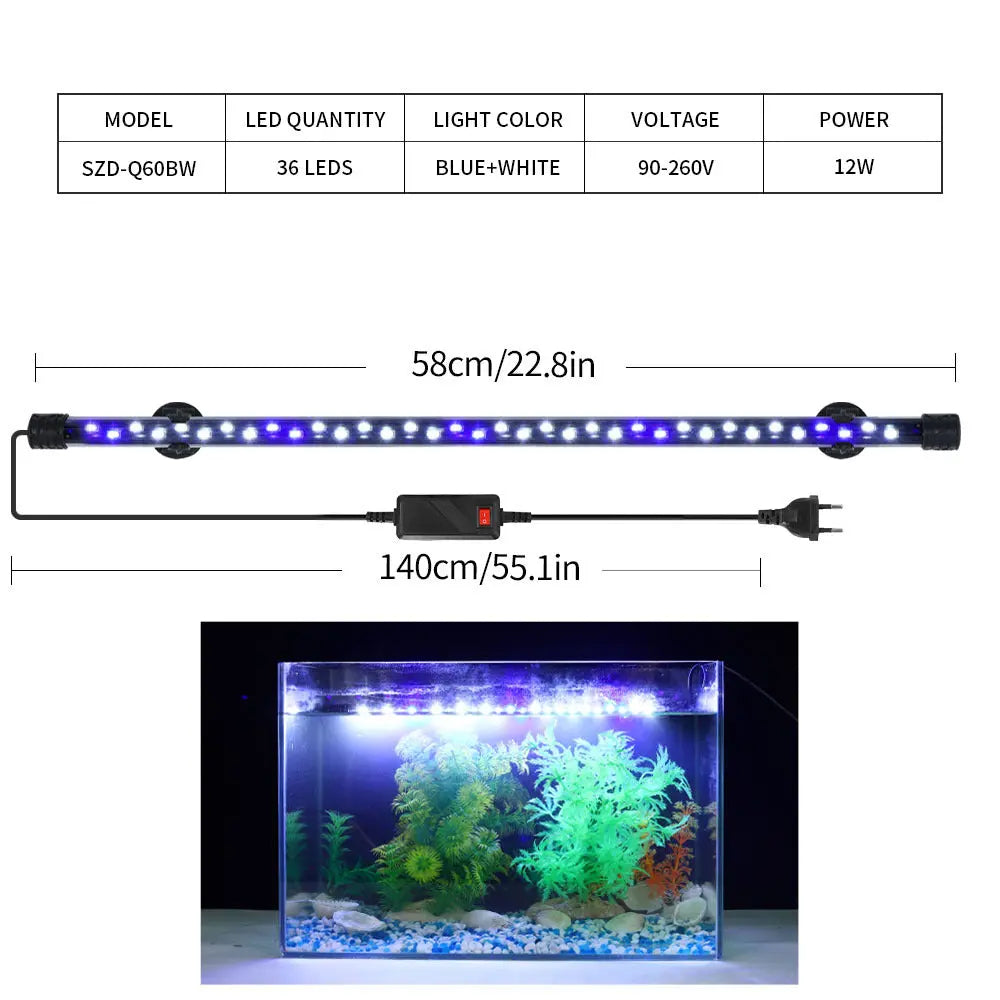 LumiFlow Éclairage LED pour Aquarium - AquaCiel